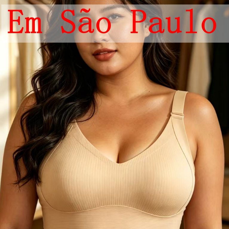 Sutiã Top Fitness com Bojo Alças Reguláveis