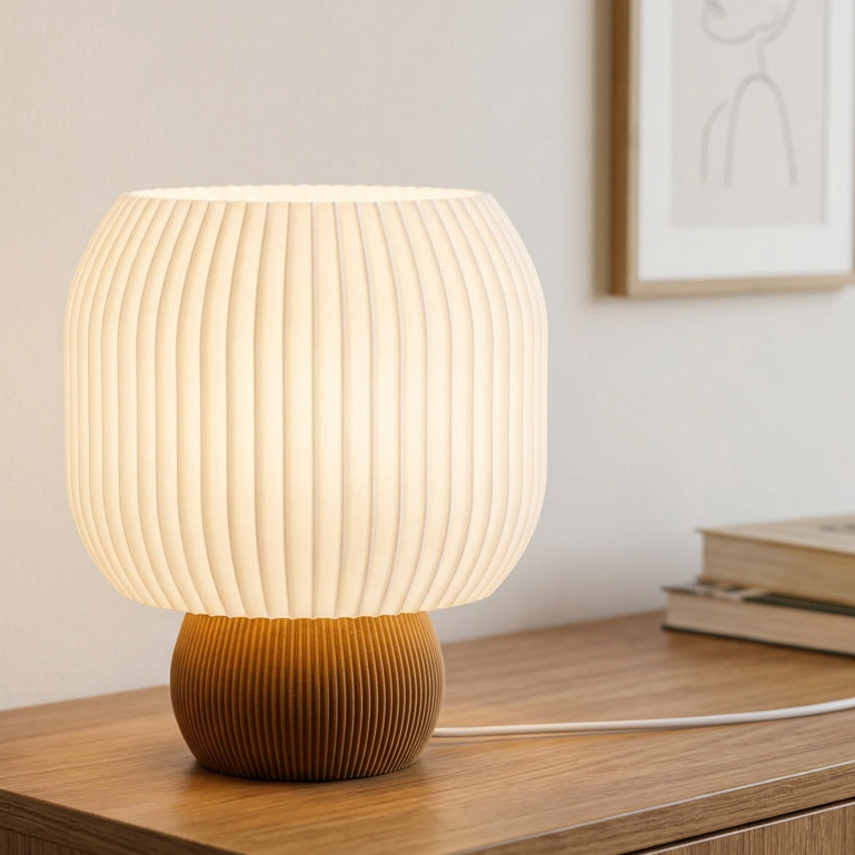Luminária de Mesa Abajur Decorativo Moderno para Quarto Sala Cabeceira 21 cm Bivolt E27