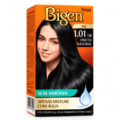 Bigen Tintura Capilar à base de água 1.01 Preto Natural