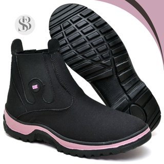 Bota Botina Feminina Estilo Texana Cano Médio Calce facil em Oferta na Shopee