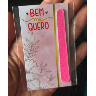 Mimo com Lixa de Unha cliente Brinde Especial Cartão Nails mulher auto cuidado lembrancinha em Oferta na Shopee