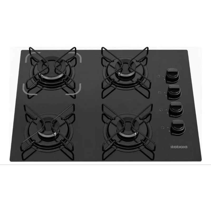 Cooktop Itatiaia 4 Bocas Preto – Bivolt 127v/220v Acendimento Automático Melhor Escolha — R$ 499,00 em Shopee