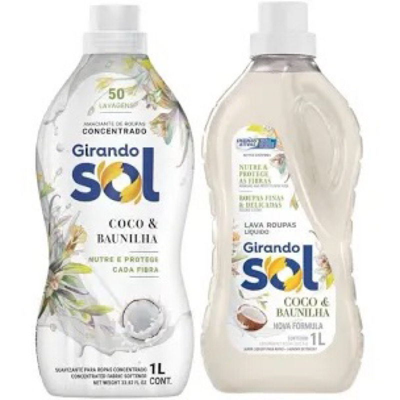 Kit Girando Sol Coco & Baunilha – Completo para suas Roupas em Oferta na Shopee