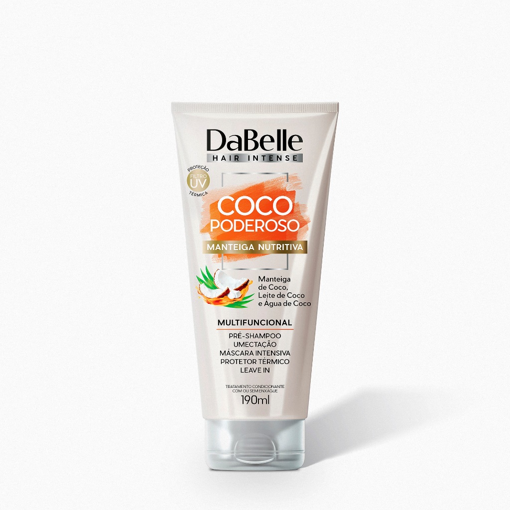 Manteiga Capilar Coco Podereso - Dabelle Hair 190ml em Oferta na Shopee
