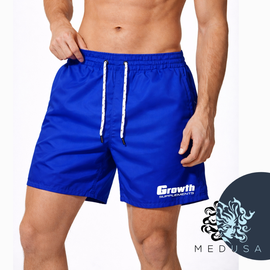 Bermuda Short Masculino Mauricinho Modelo GROWTH 01 - Antiodor e Design Esportivo Ideal para Academia, Skate, Corrida em Oferta na Shopee