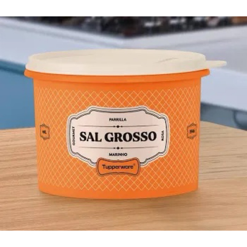 Tupper caixa sal grosso essences 1kg Tupperware