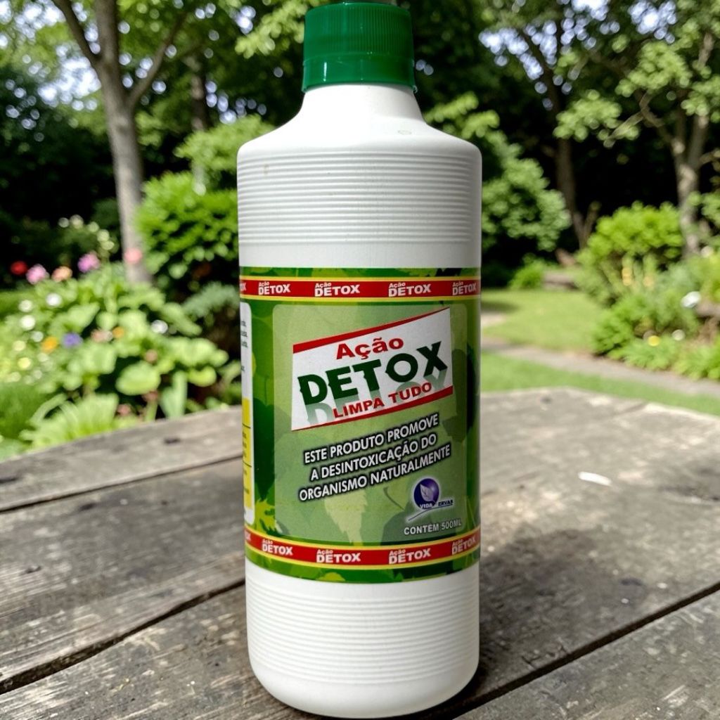 Chá Misto de Ervas Ação Detox 500ml Vida Envas - Natural Mate Verde Carqueja Hibisco