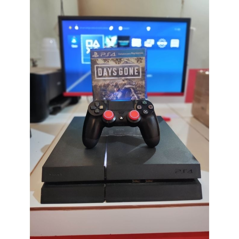 Console Ps 4 Fat Com 1 Controle & 1 Jogo