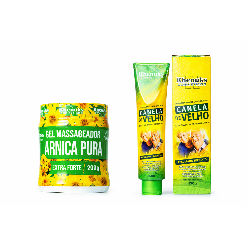 Gel Corporal Arnica + Canela de Velho Relaxante Massagem Pernas e Corpo