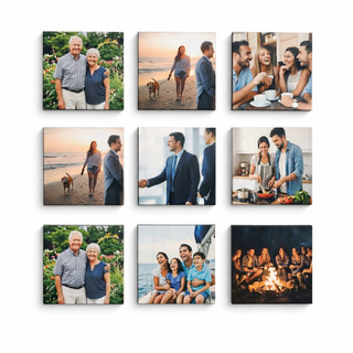Quadro decorativo Personalizado  20x20 Envio em tela Alta Resolução Envie Sua Foto Decoração