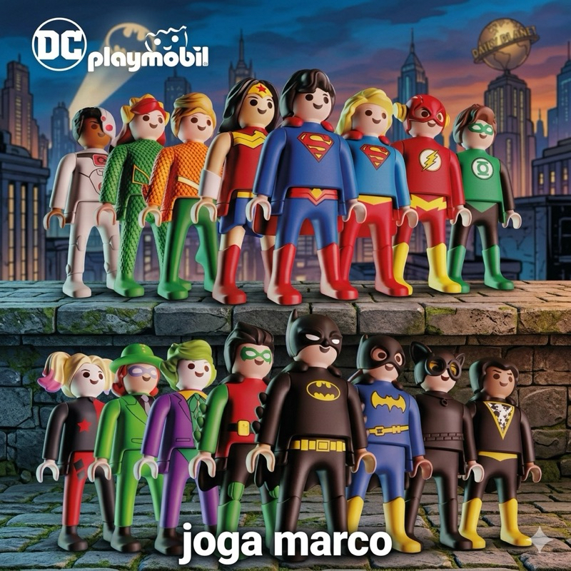 Playmobil Kinder DC Colecionáveis