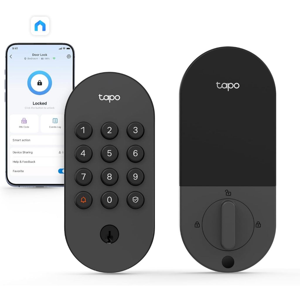 Fechadura Inteligente Tapo DL100, bloqueio automático, IP54 à prova de intempéri