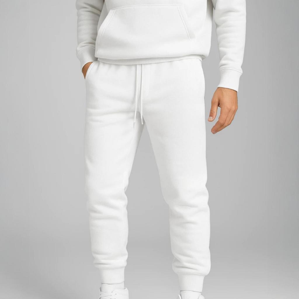 Calça moletom Lisa Peluciada E Flanelada Confortavel Modelo Jogger Slim Fit