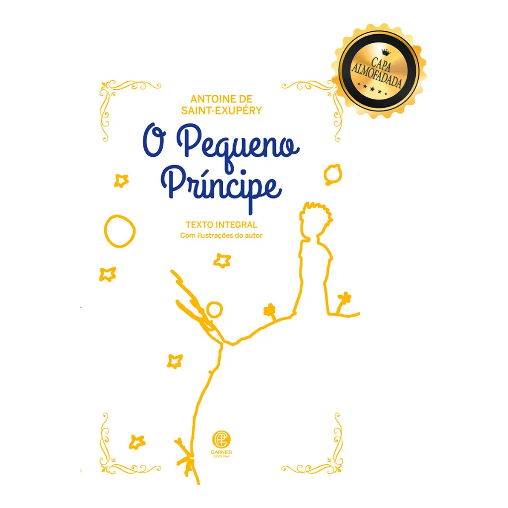 Livro O Pequeno Príncipe · Edição de Luxo · Capa Dura Almofadada Branca