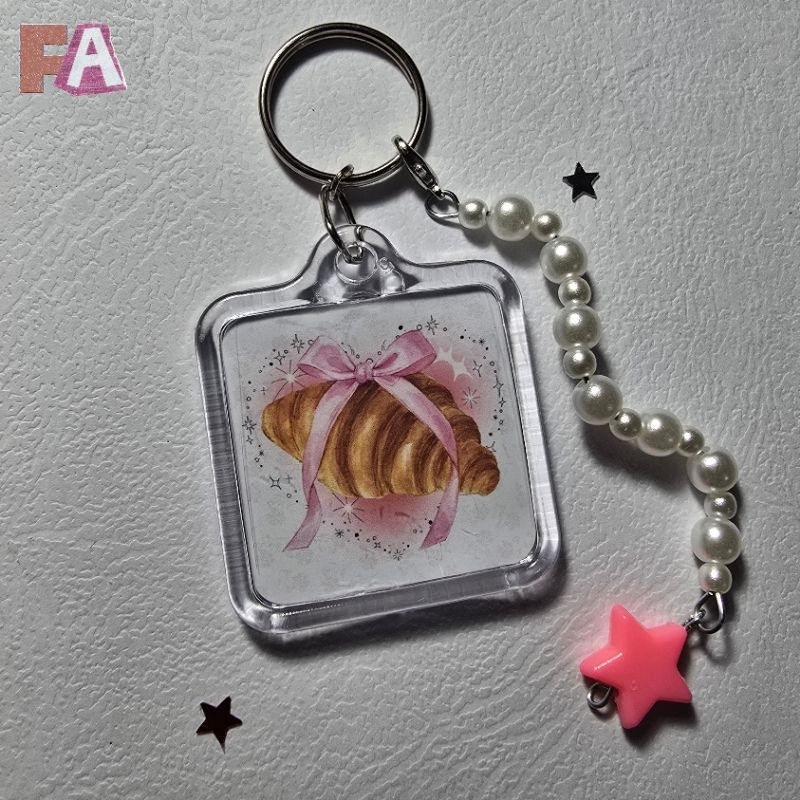 Chaveiro Coquette Acrílico | Chaveiro Aesthetic | Chaveiro Laço