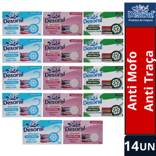 14UN Evita Mofo Anti Traça Pastilha Perfumada 25g Desoral /Guarda Roupa Armários em Oferta na Shopee