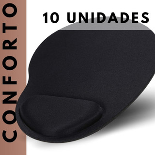 10 Mouse Pad Com Apoio de Pulso Para Computador Modelo Ergonomico Para Home Office Gamer