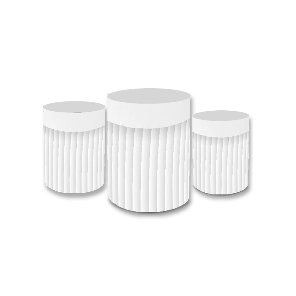 Trio Capa De Cilindro Festa Sublimado Vest Facil Malha New Tema Estampa Ripado Cores Decoração em Oferta na Shopee