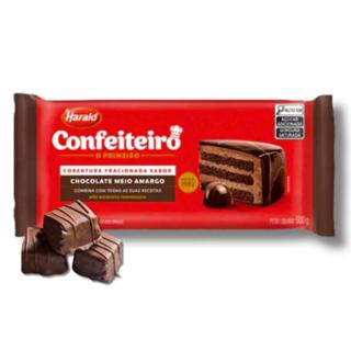 Cobertura Barra Confeiteiro 1,01kg Meio Amargo Harald em Oferta na Shopee
