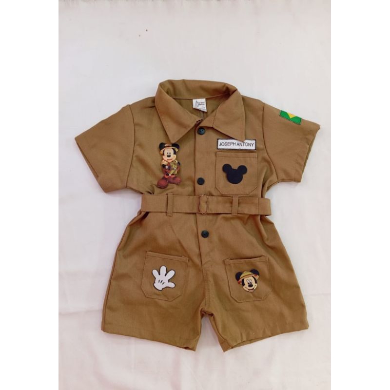 macacão infantil safari Mick&y em Oferta na Shopee