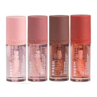 Kit C/4 Lip Oil Fresh Lips Ruby Rose Hbl6526-G1 em Oferta na Shopee
