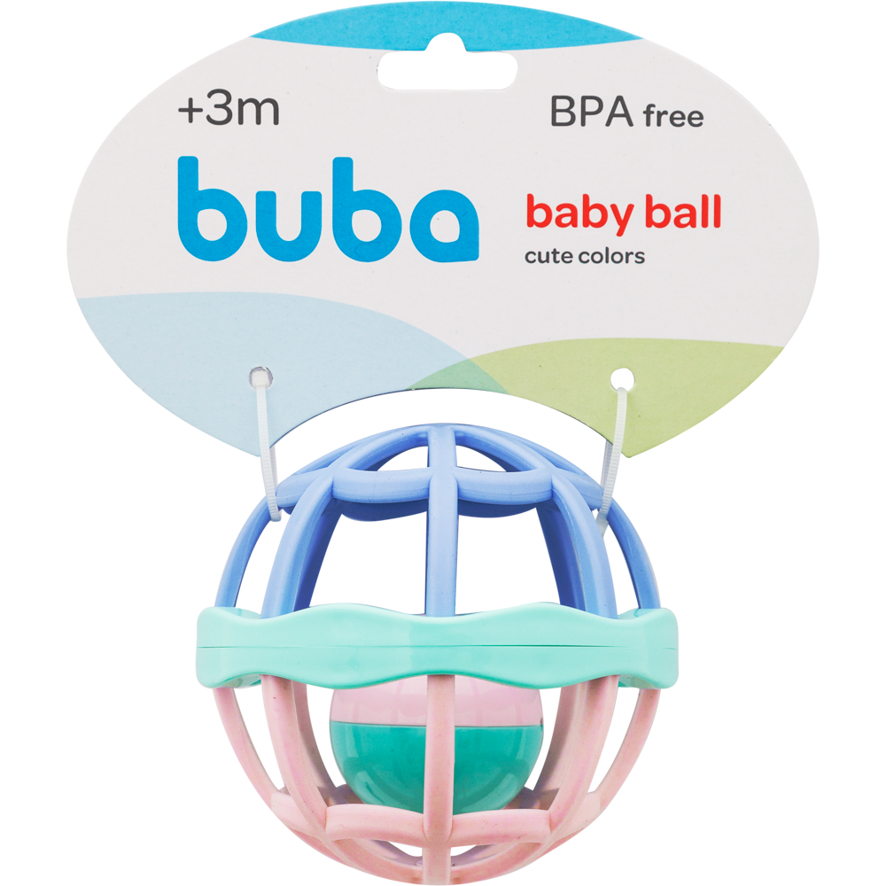 Chocalho Baby Ball Cute Colors  - Buba em Oferta na Shopee