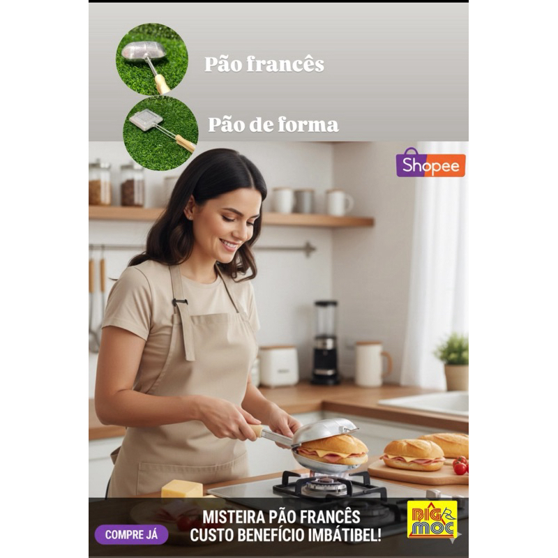 Sanduicheira Bauru Baurutex – Pão de Forma, Pão Francês e Pão de Forma Duplo em Oferta na Shopee