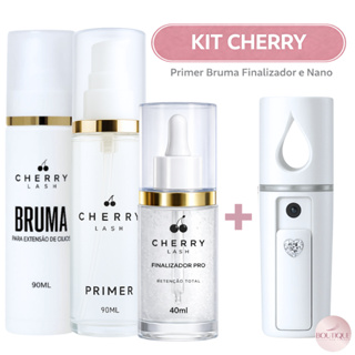 Kit Retenção Cherry Finalizador Primer Bruma e Nano Mister para Extensão de Cílios em Oferta na Shopee