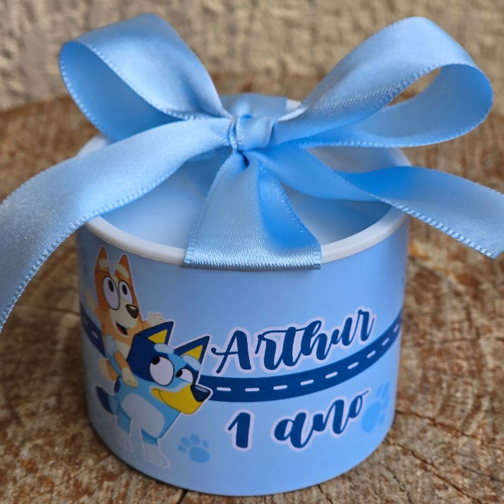 Kit Tubolatas Personalizadas BLUEY MENINO | Lembrancinha Maternidade | Aniversário | Chá de Bebê | 5x6 - Vários temas