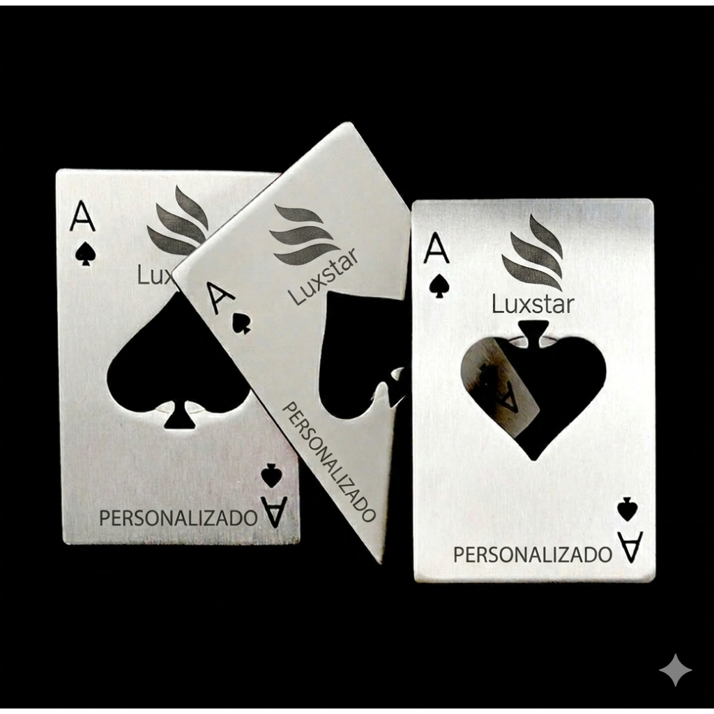 Abridor Carta Baralho Personalizado Com Logo Nome Presente Criativo  Envio Imediato