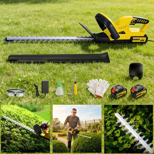 Aparador Podador Cerca Bateria Profissional 48v Holda Amarel 110/220 V Amarelo