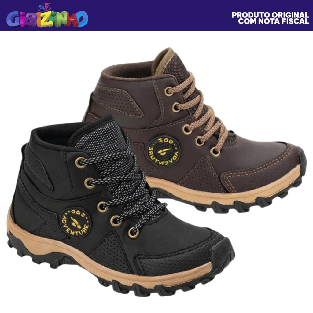 Bota Gibizinho Cano Alto Juvenil Menino em Oferta na Shopee