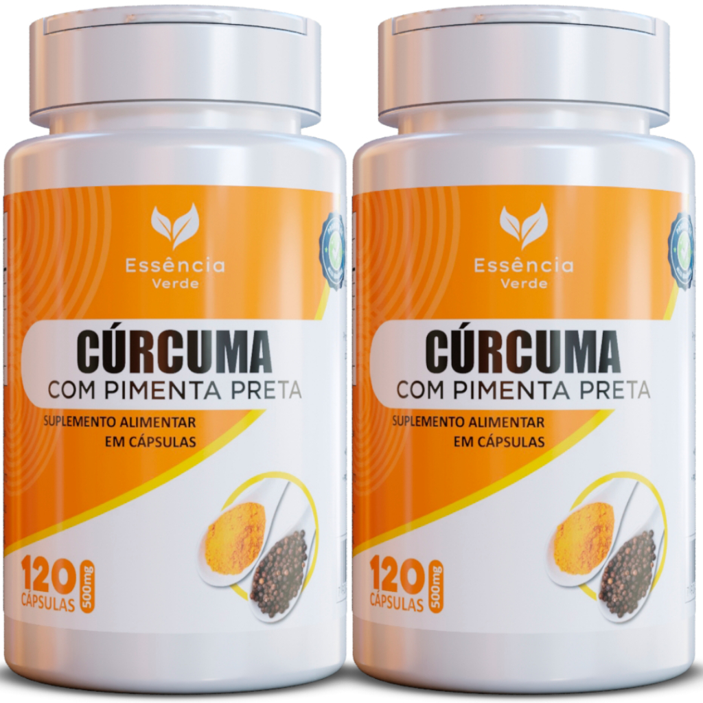 Cúrcuma | Suplemento Natural para Articulações | 120 Cápsulas.