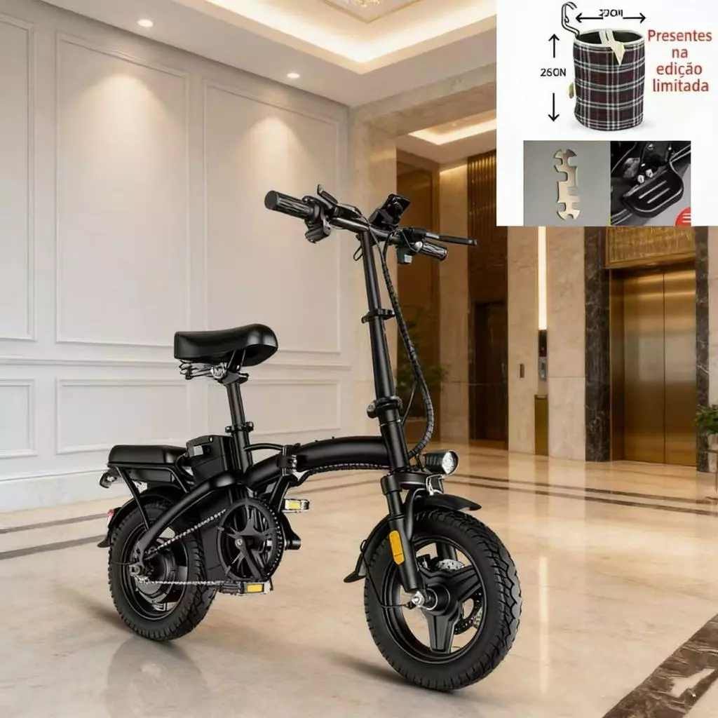 Bicicleta Elétrica NUDA Dobrável | Design Moderno | Durabilidade Garantida | A Melhor Opção para Viagens e Compras! — imagem 1