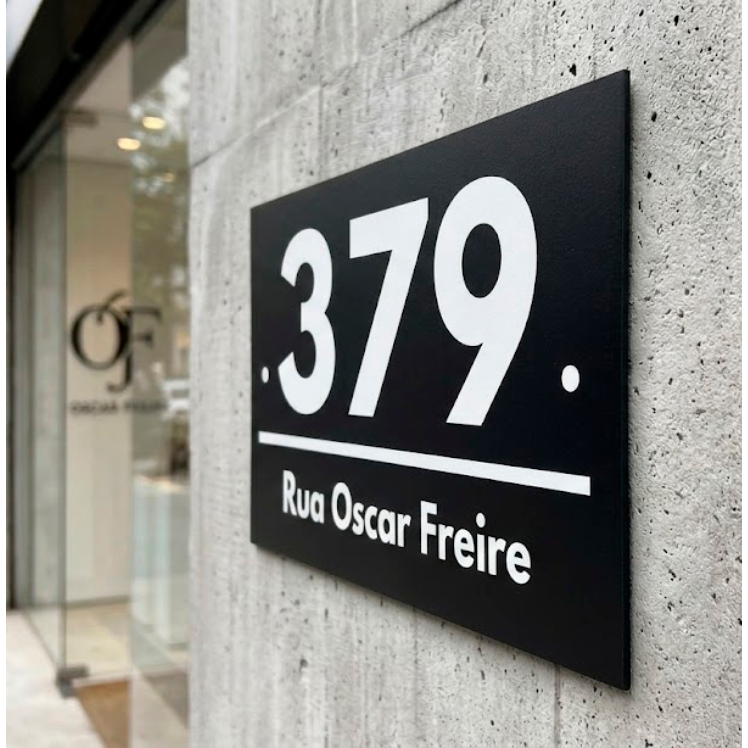 Placa de Número Residencial Personalizada | Casa Apartamento Empresa | Placa de Endereço