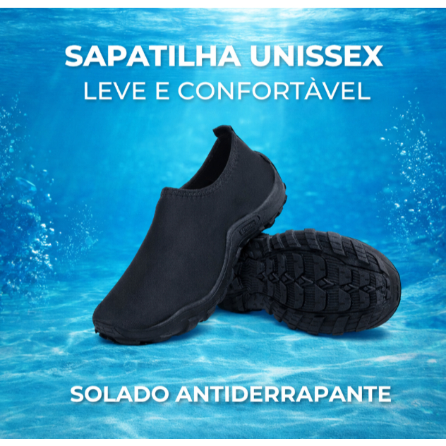 Sapatilha Aquática Neoprene com Sola Anti-Derrapante em Oferta na Shopee