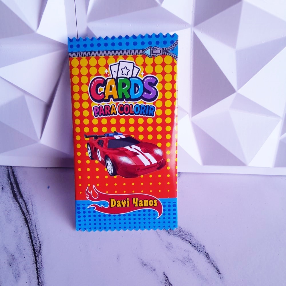Card colorir Hotwheels Personalizado, Lembrancinha infantil/ Aniversario