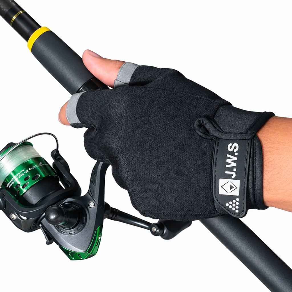 Luva De Pesca Antiderrapante Com Proteção Uv Microfibra Profissional Pesca Esportiva Unissex