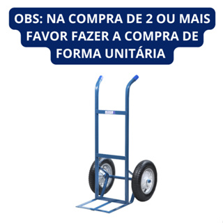 Carrinho de Carga 150kg Metalosa – Roda Maciça ou Pneumática | Carro Armazém Reforçado em Oferta na Shopee