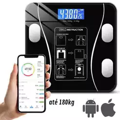 Balança Corporal Bioimpedância Profissional Bluetooth Digital
