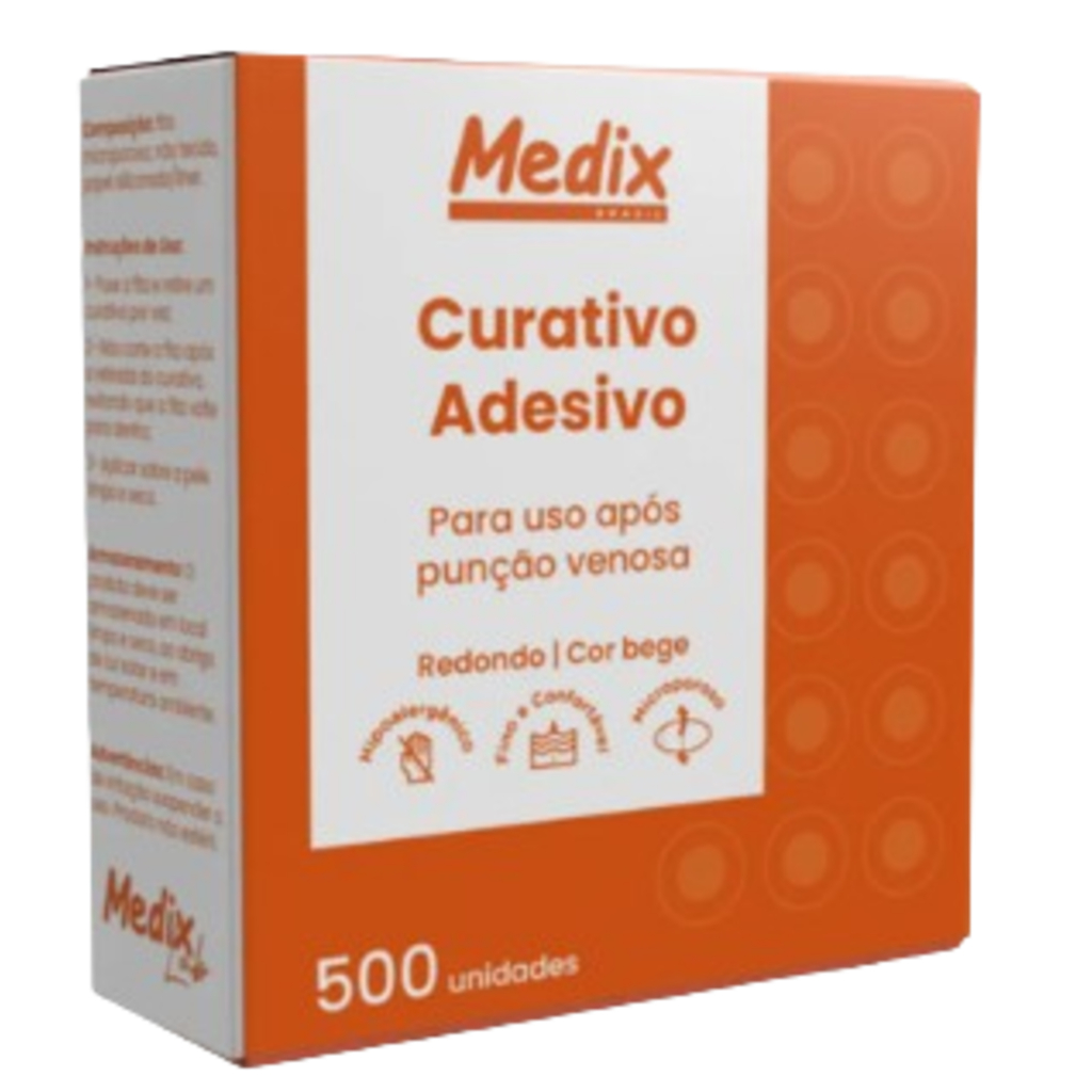 Curativo Adesivo Stopper Pós Punção Venosa Medix 500 Und