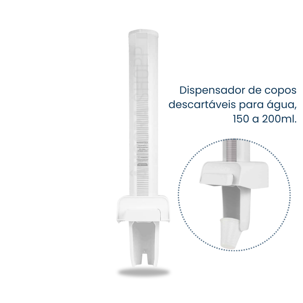 Dispenser Porta Copo 150ml 180ml 200ml Poupa Água Descartáveis Automático Multicopo Fixar na Parede em Oferta na Shopee