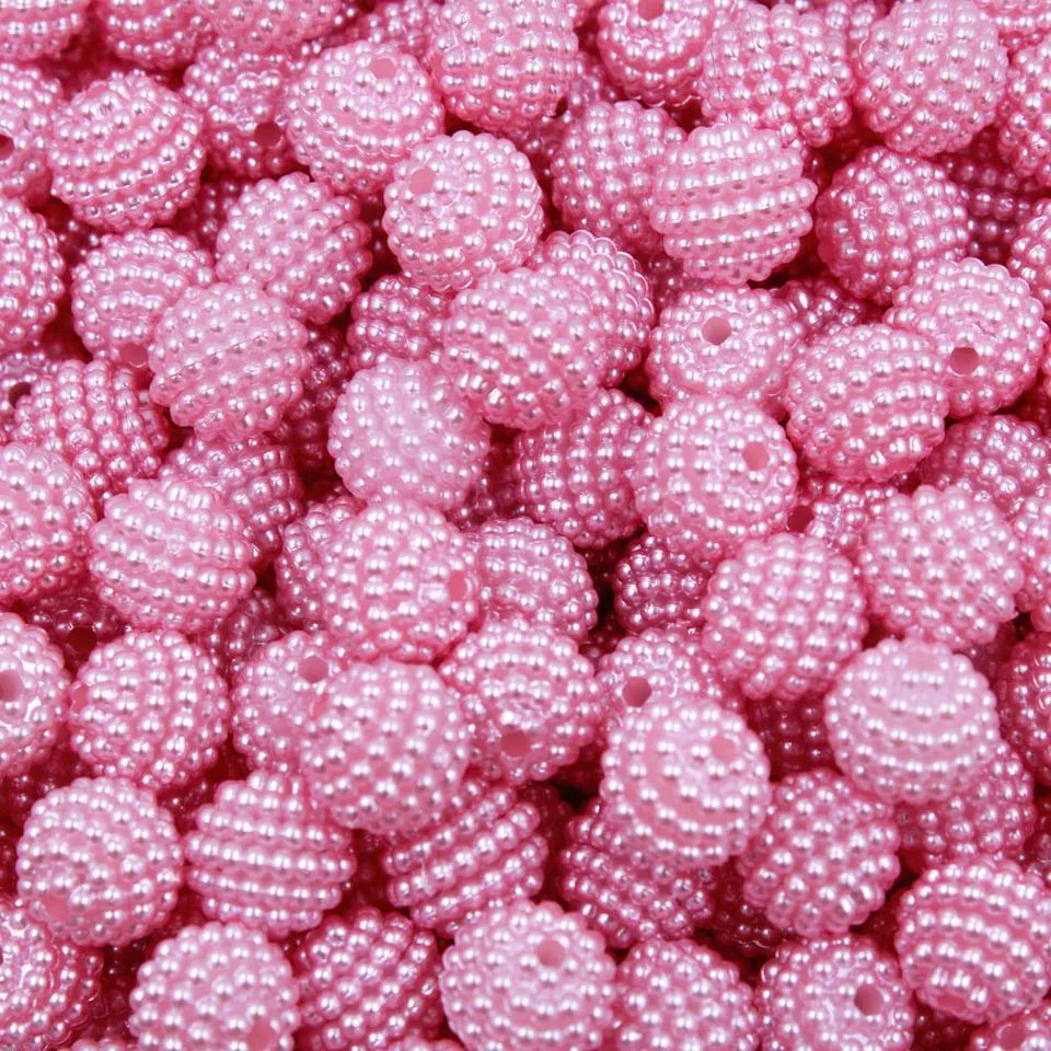 perolas ( CRAQUELADA ) 10 mm ( ROSA CHICLETE ) em Oferta na Shopee