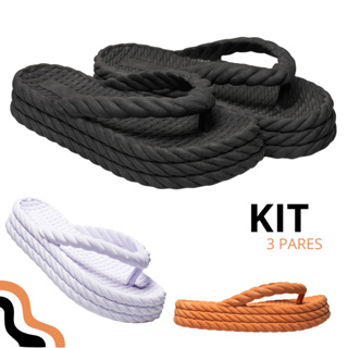 Kit 1,2 e 3 Pares Tamando 3 Trança Ortopédico em Oferta na Shopee
