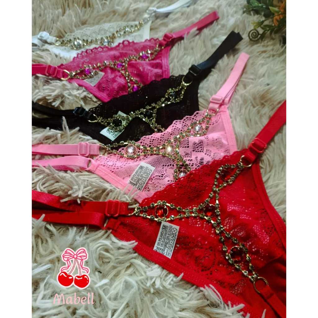 Tanga Renda Fio Dental Sexy Jóia Luxo Strass em Oferta na Shopee