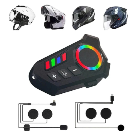 Fone de Ouvido de Capacete Moto Bluetooth Controle De Voz microfone para moto intercomunicador