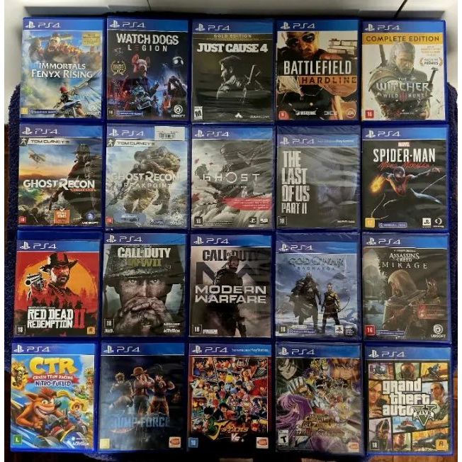 Jogos de Ps4 Midia fisica  Usados !!