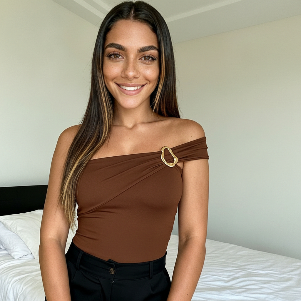 Body Feminino Suplex Orgânico Elegante Fivela Tomara Que Caia Mula Manca Moda Casual em Oferta na Shopee