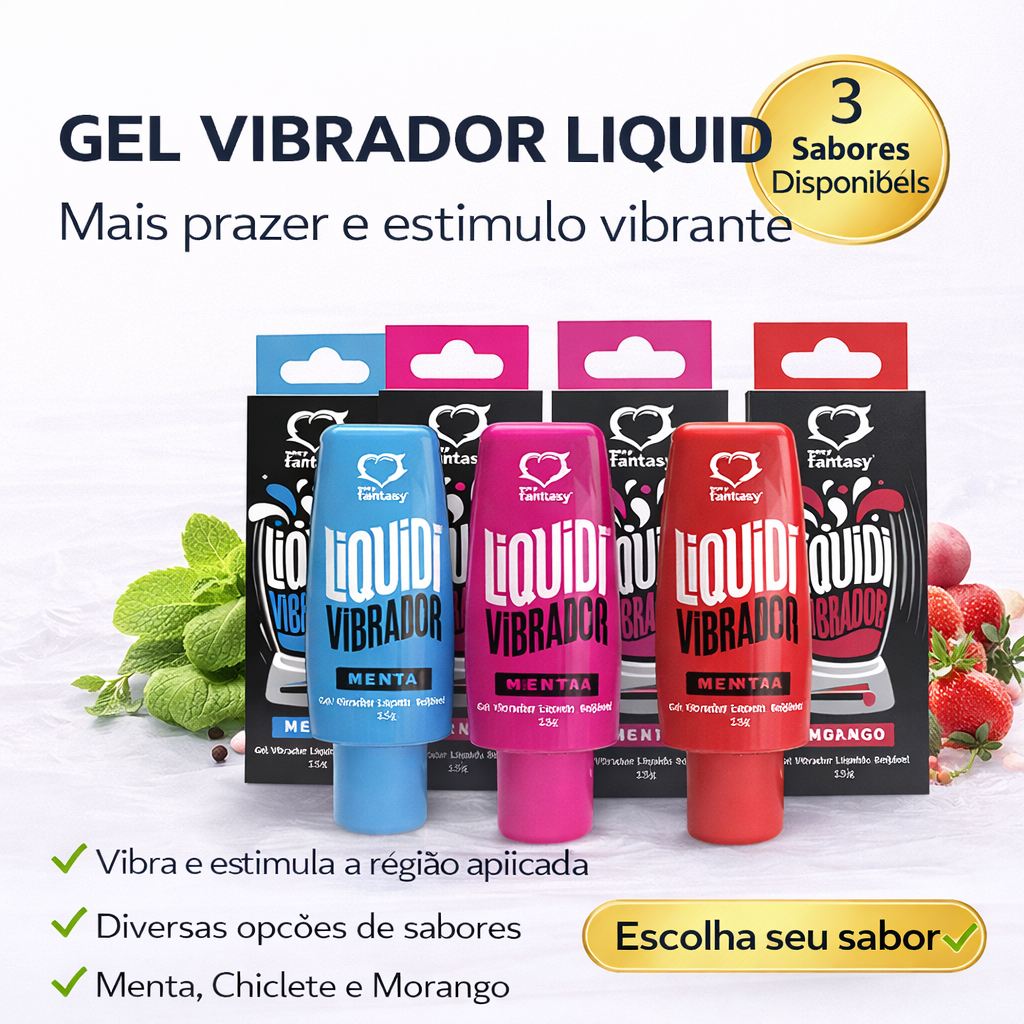 LÍQUIDI VIBRADOR - GEL LUBRIFICANTE VIBRADOR BEIJAVEL - SEX SHOP em Oferta na Shopee