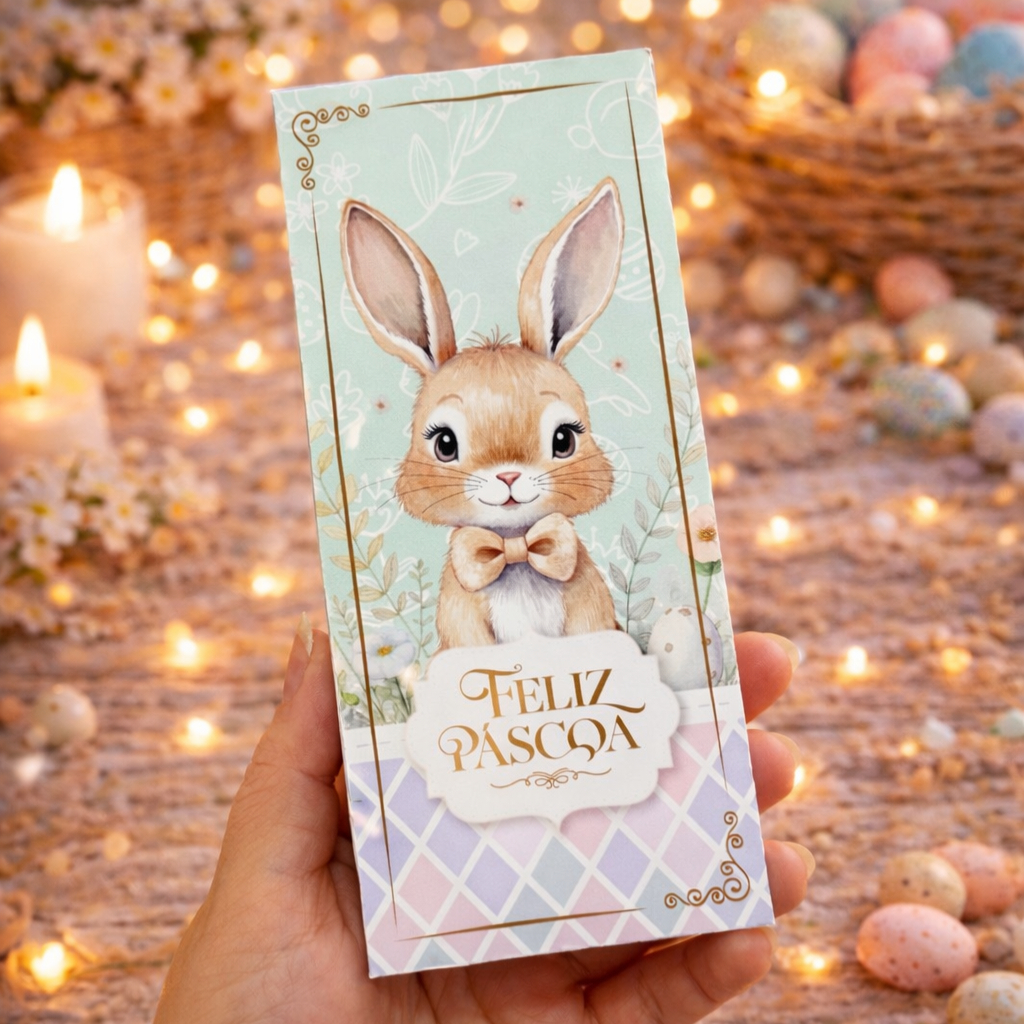 CAIXINHA PORTA BARRA DE CHOCOLATE PÁSCOA - CAIXINHA BARRA DE CHOCOLATE 80G - CAIXINHA PÁSCOA PARA BARRA DE CHOCOLATE em Oferta na Shopee